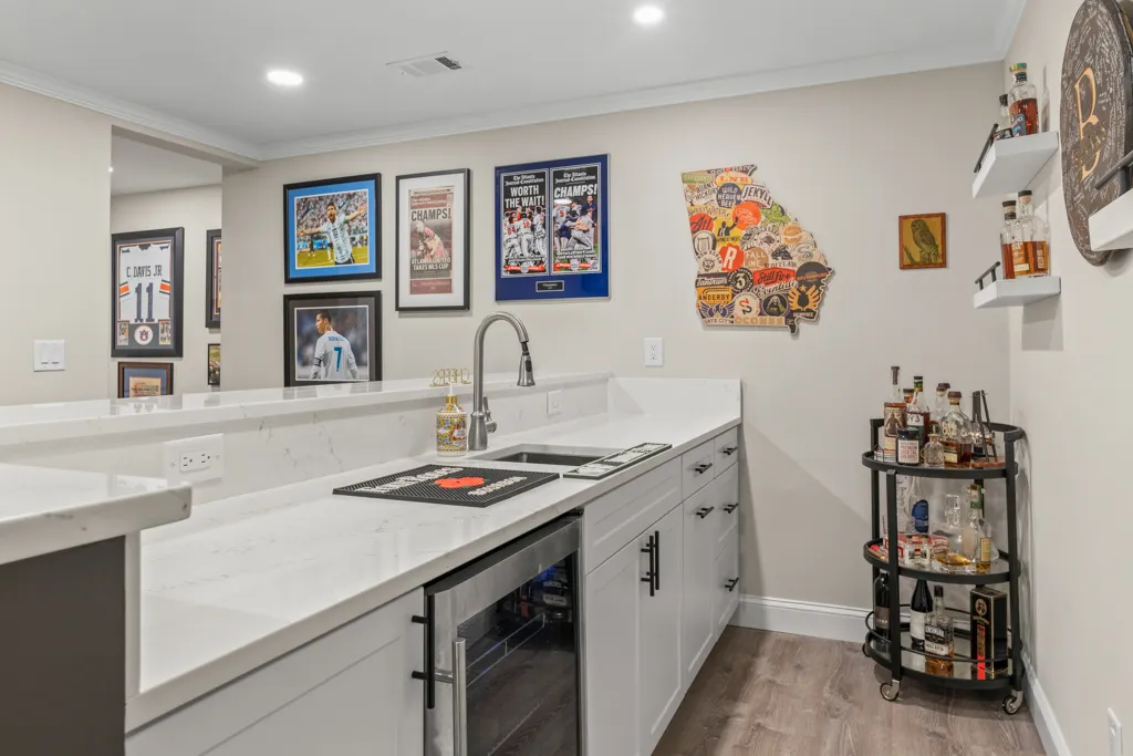 Finished basement in Alpharetta, GA by HomeVantage