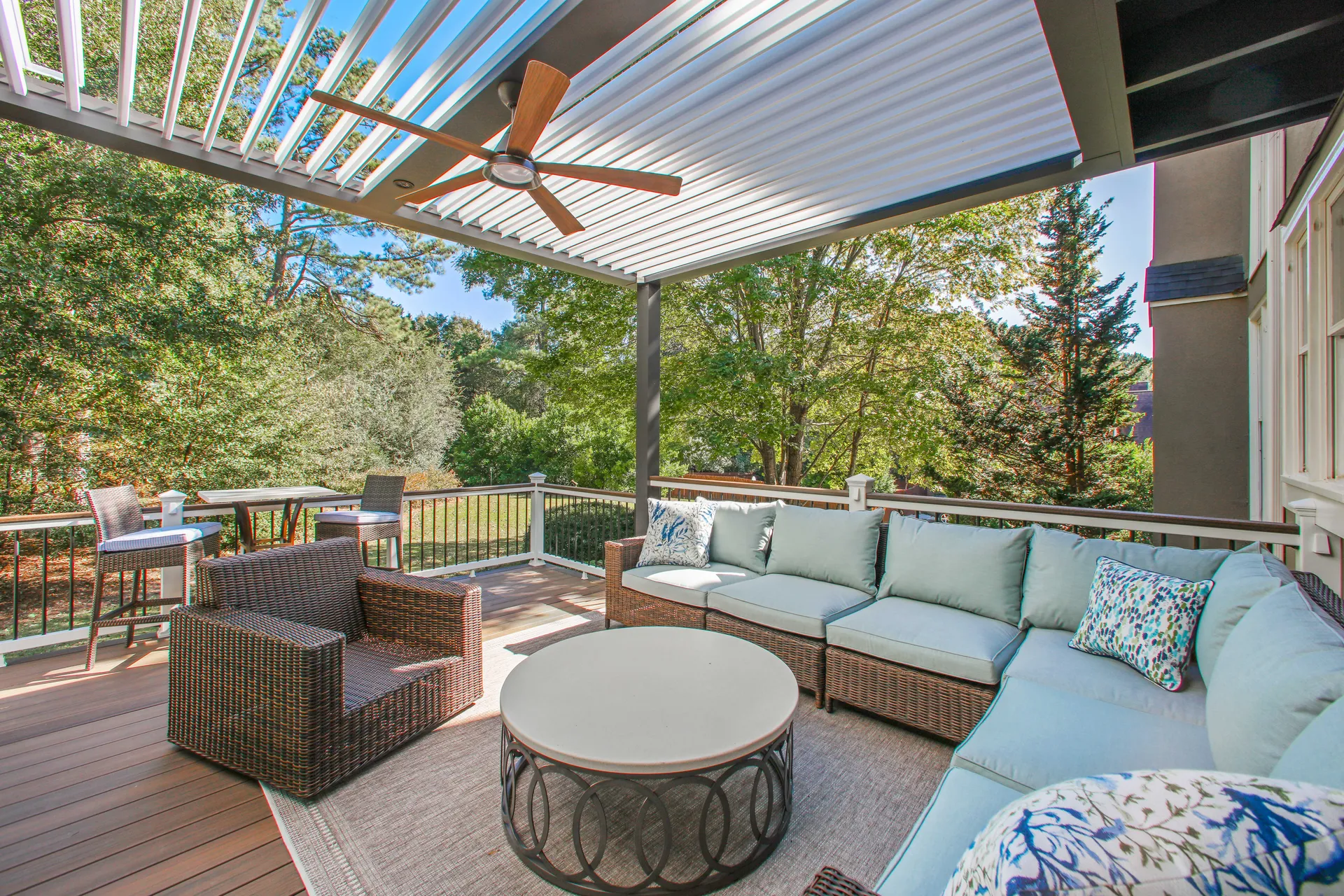 Covered deck in Alpharetta, GA by HomeVantage