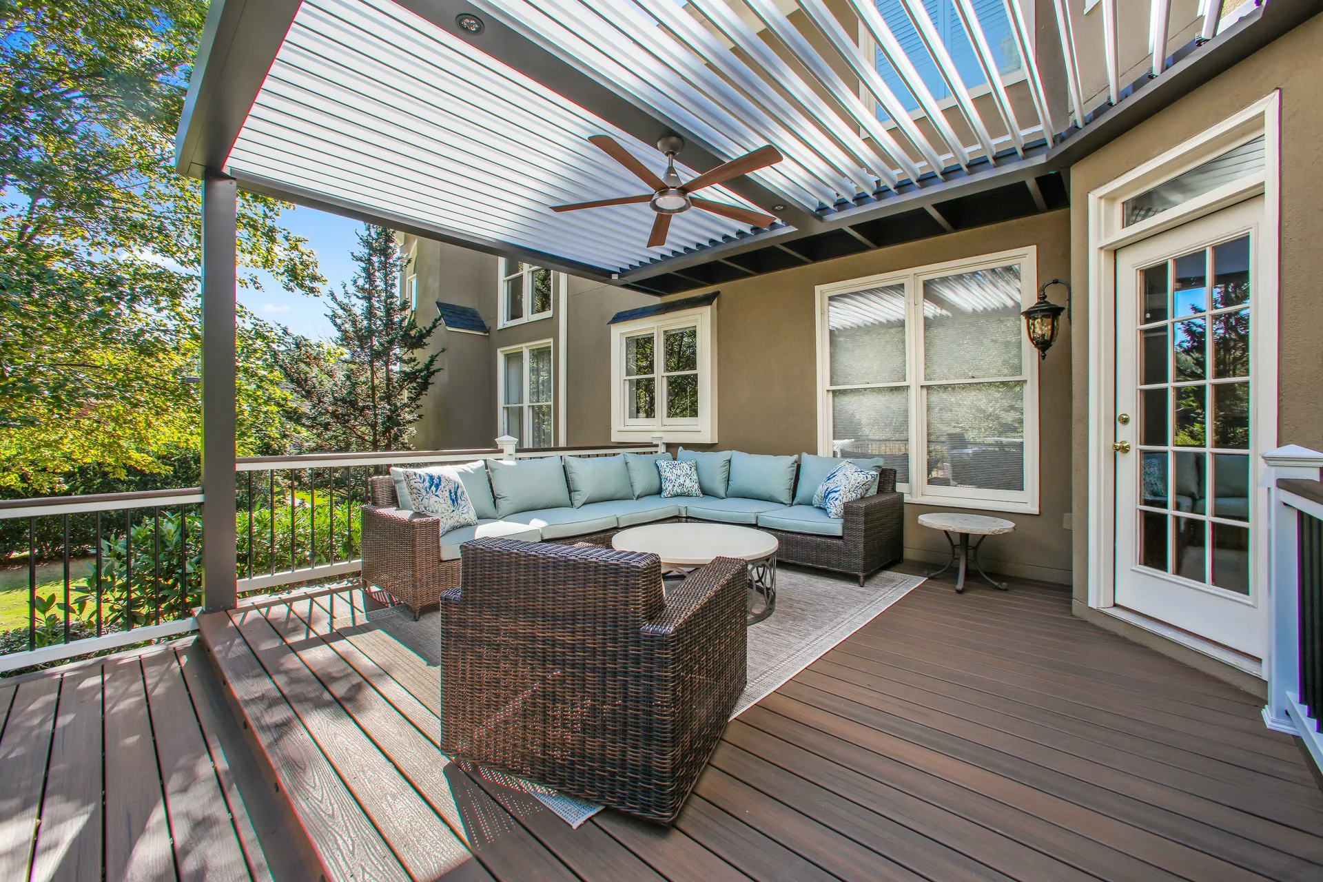 Covered deck in Alpharetta, GA by HomeVantage