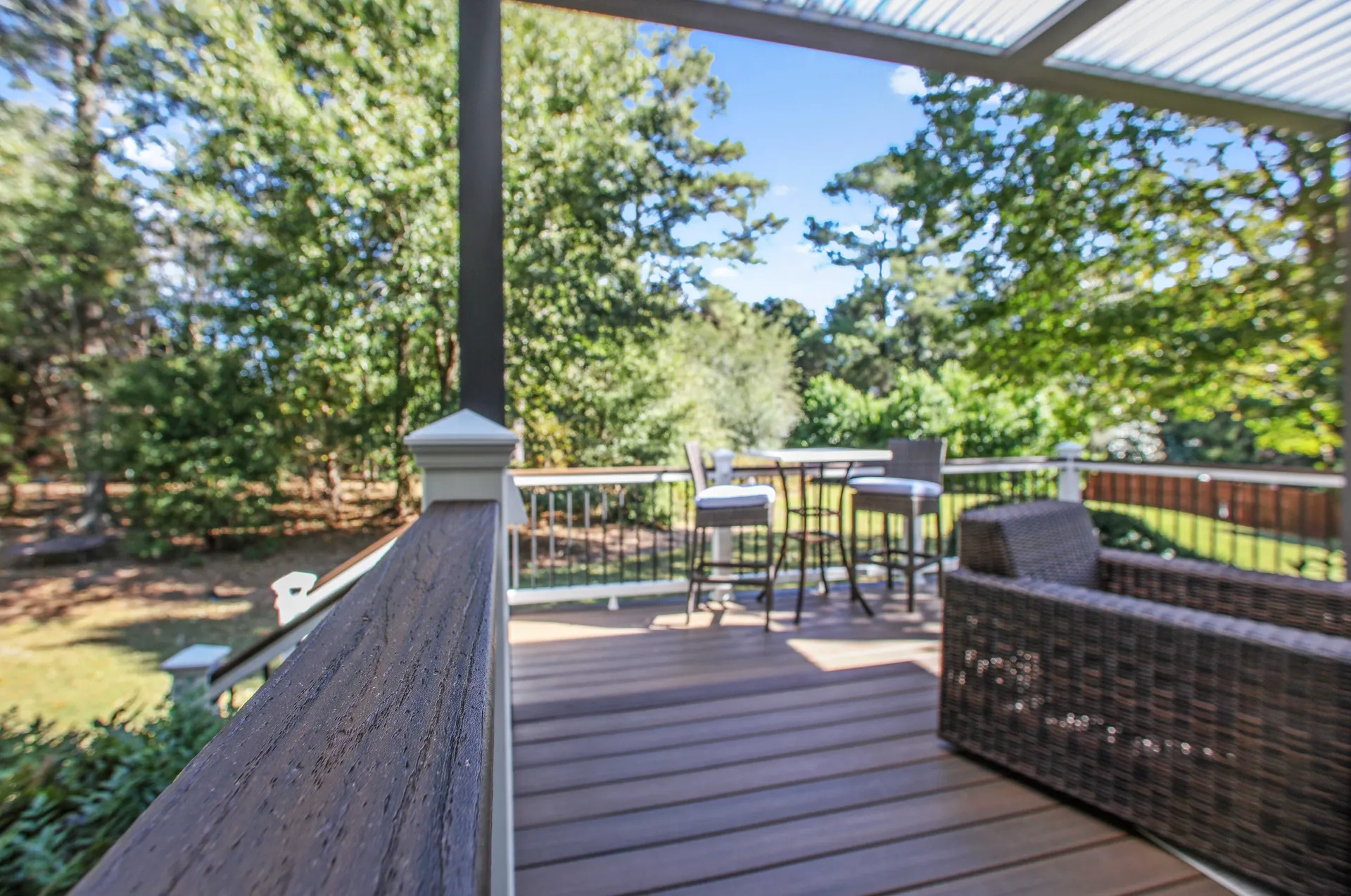 Covered deck in Alpharetta, GA by HomeVantage