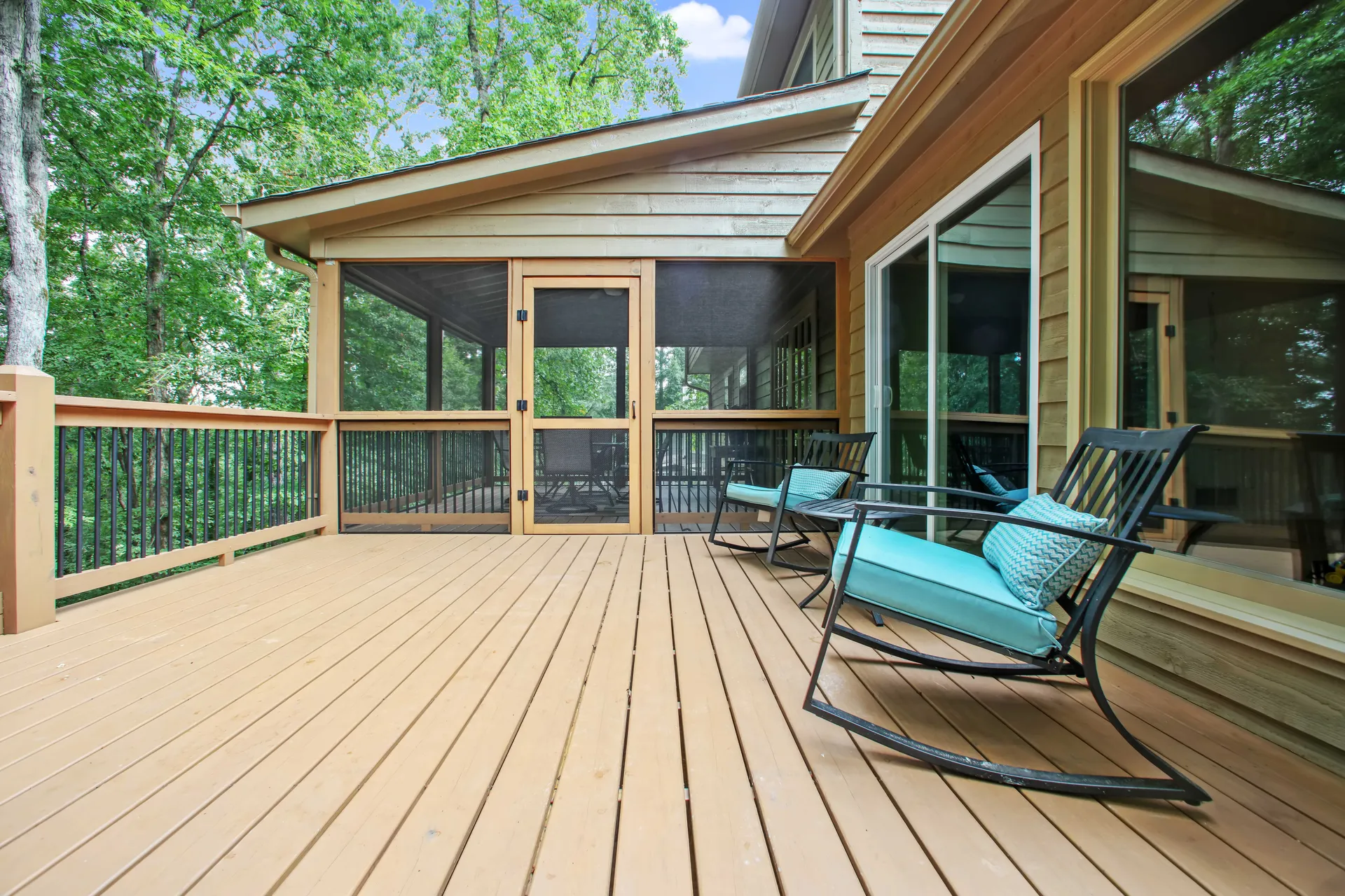 Covered deck in Roswell, GA by HomeVantage
