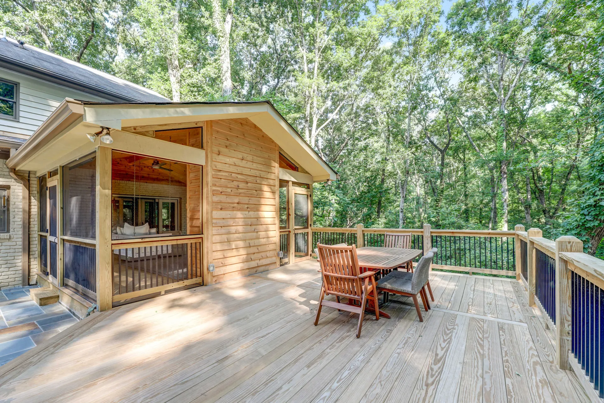 Covered deck in Sandy Springs, GA by HomeVantage