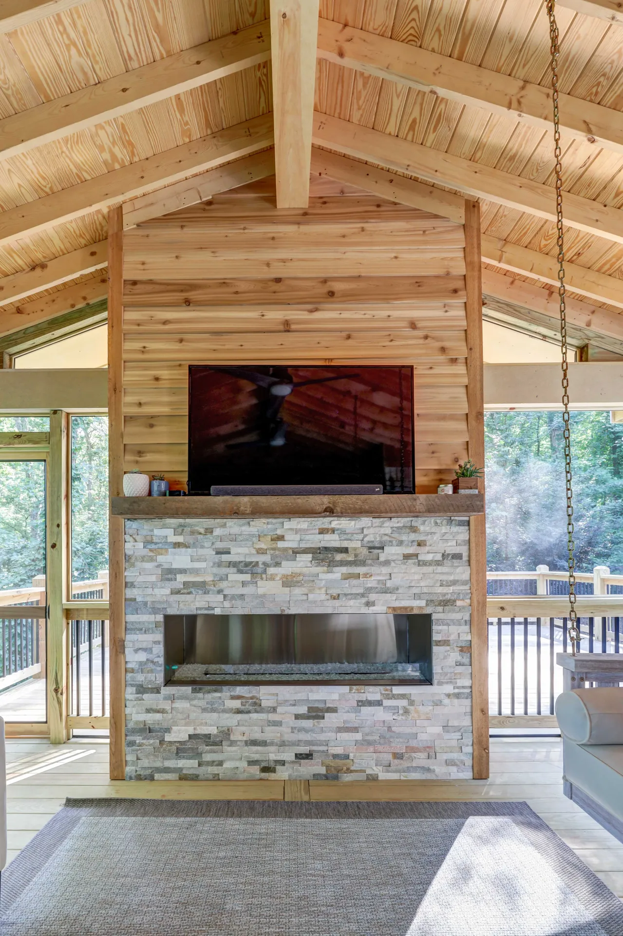 Covered deck in Sandy Springs, GA by HomeVantage
