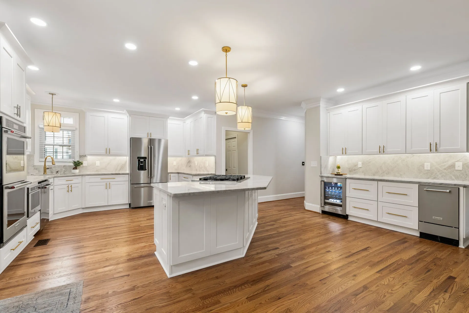 Kitchen island — Alpharetta kitchen remodel by HomeVantage