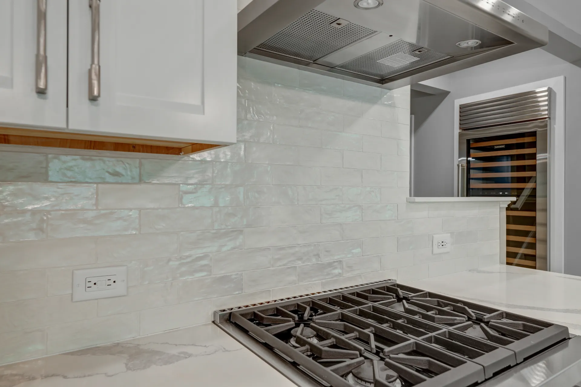 Tile backsplash — Alpharetta kitchen remodel by HomeVantage