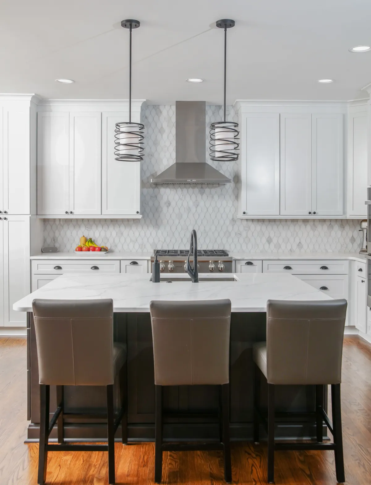 Kitchen island — Alpharetta kitchen remodel by HomeVantage