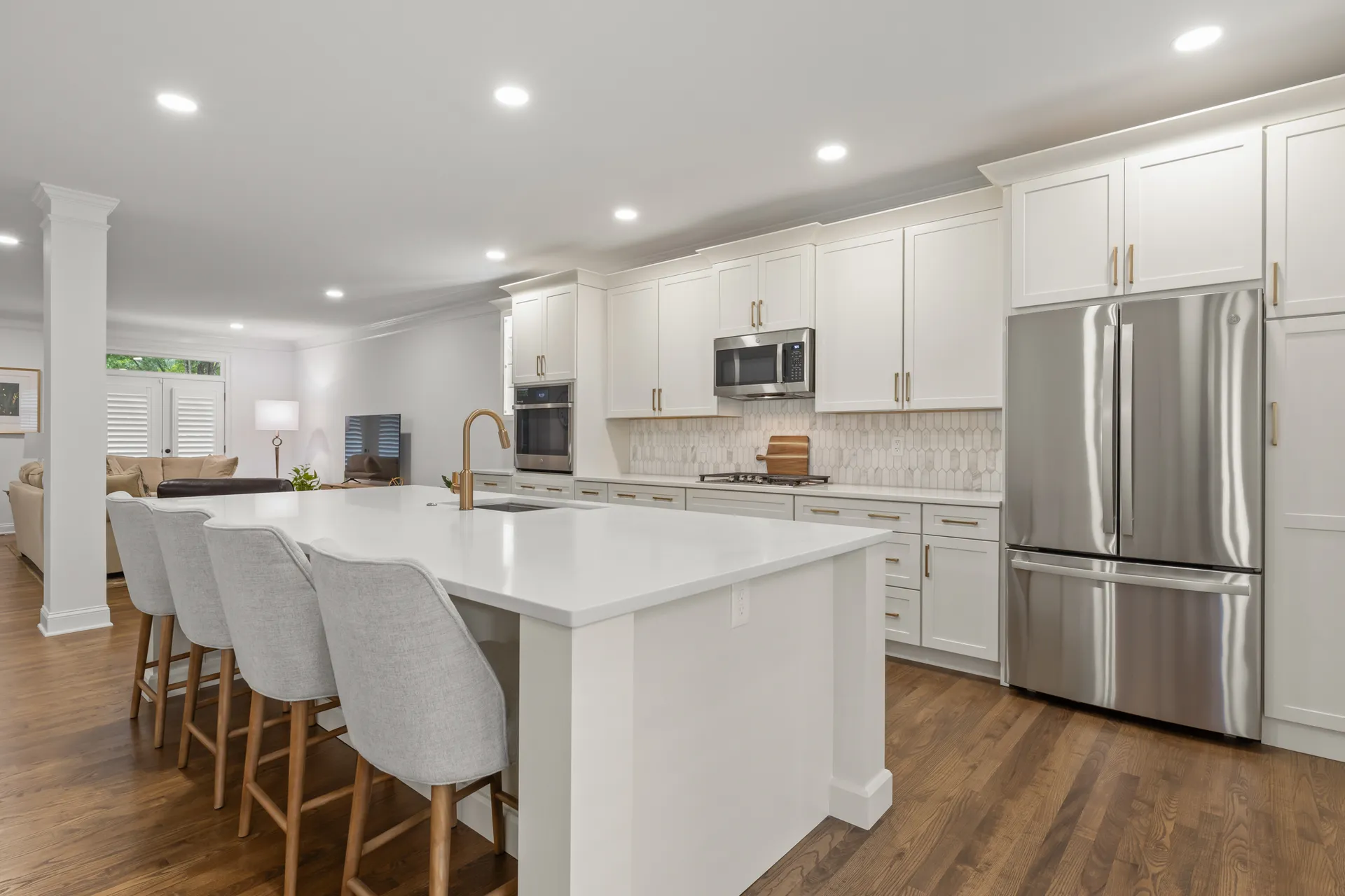 Kitchen island — Duluth kitchen remodel by HomeVantage