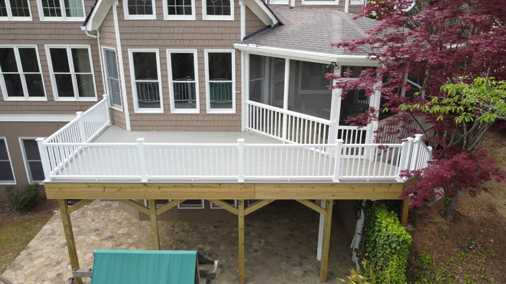 Multi-level open deck in Alpharetta, GA by HomeVantage